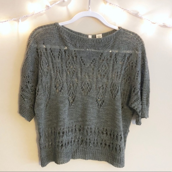 Moth Anthropologie | Of The Ages Open Knit Sweater - Picture 1 of 8